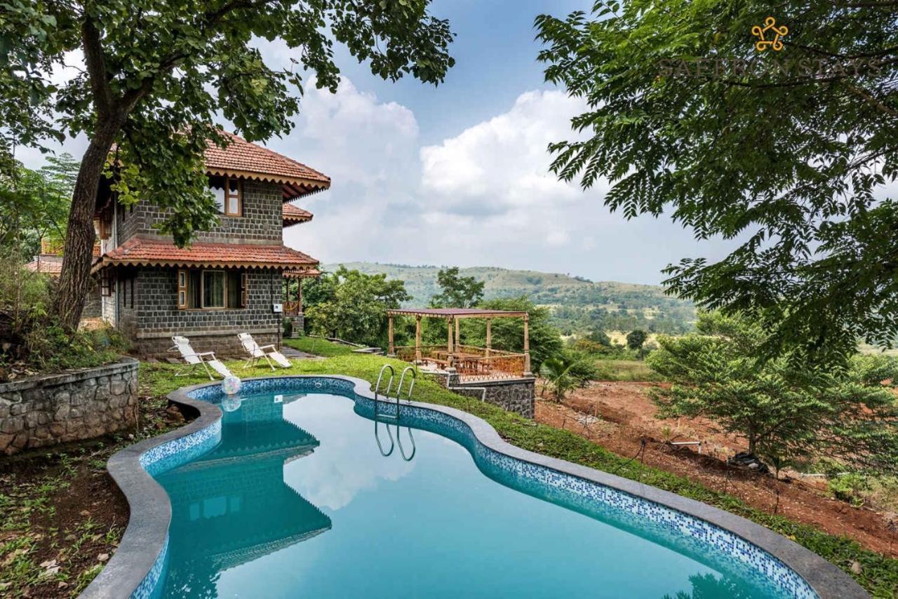 Saffronstays Niramay, Torna-Rajgad - Rustic Pool Villa With A Gazebo And Great Forest Views Marg Asni Exterior photo